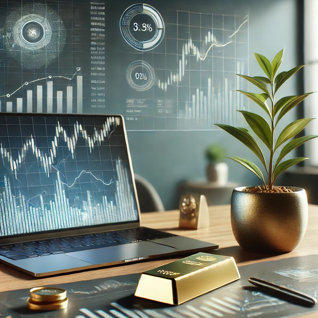 Professionelle Investmentanalyse im modernen Buero