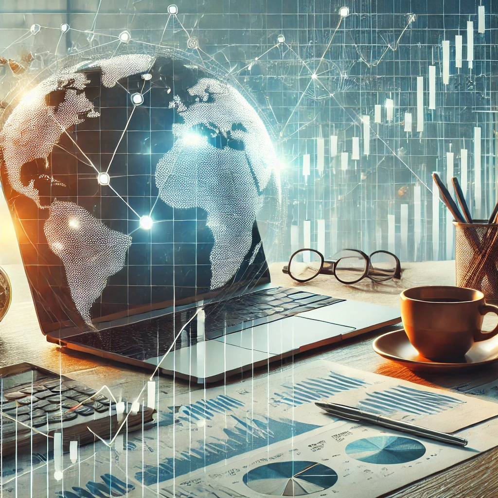 Finanzinvestment und Boersenanalyse am Arbeitsplatz