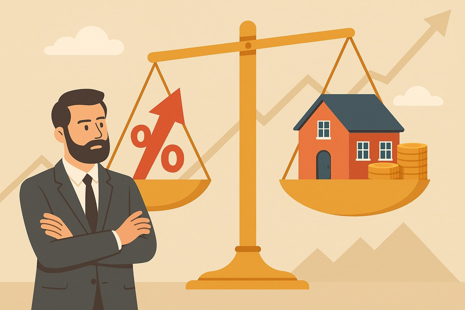 Geschaeftsszene und Investment-Diskussion