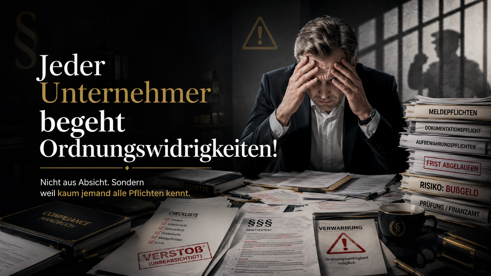 41db661e25cbfb3229f63fcf180e93e9d80f7288502eab5fc0a322c2094cdc7e(1) Jeder Unternehmer begeht Ordnungswidrigkeiten! JEDER! – Kay B. Rogalla