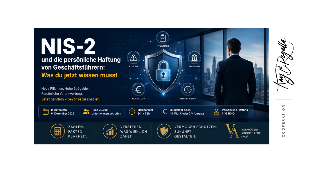 NIS-2 und die persönliche Haftung von Geschäftsführern | Was du jetzt wissen musst! – Kay B. Rogalla